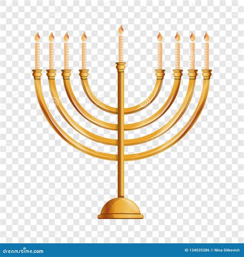 Jewish Menorah Icon, Cartoon Style Stock Vector - Illustration of ...