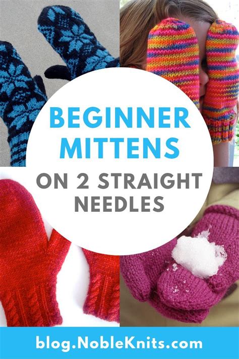 Beginner Mittens on 2 Straight Needles #Beginner #Mittens #needles #stra… | Knitting patterns ...