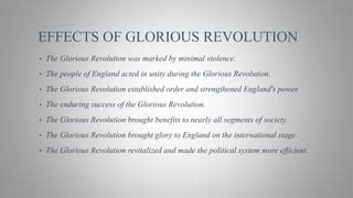 Glorious Resolution of England, its causes and results.pptx | Free Download