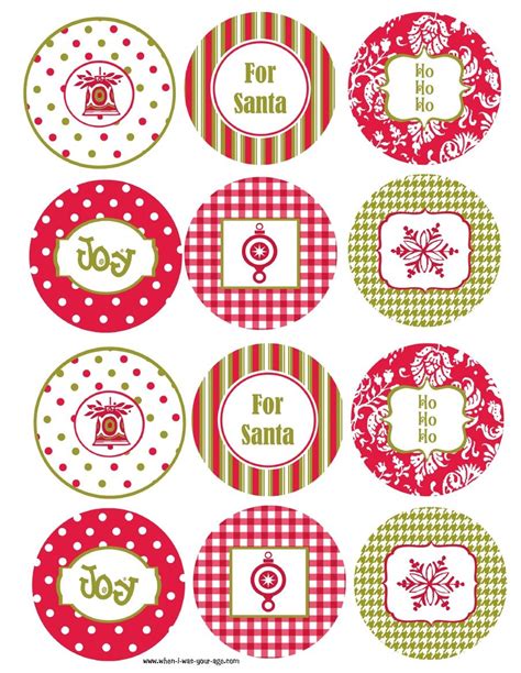 Cute Christmas Cupcake Toppers Free Printables | Hot Sex Picture