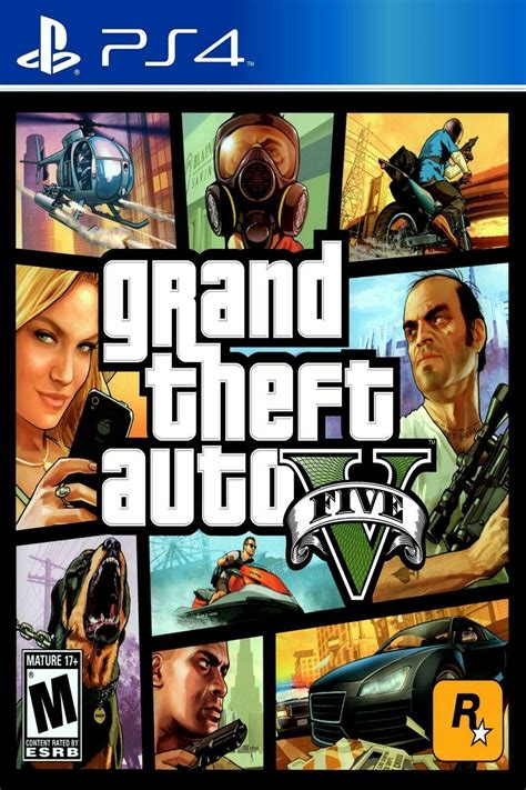 Grand Theft Auto V GTA5 PS4 Game Poster Multiple Sizes 11x17-24x36 | eBay