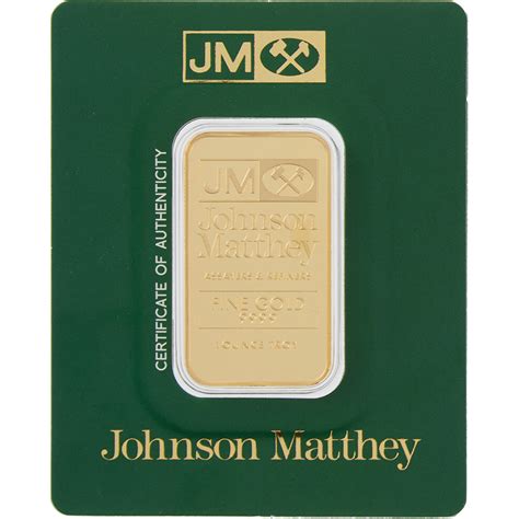 1 oz Gold Bar Johnson Matthey 999.9 Fine in New Sealed Assay [GOLD-Bar-1oz-JM-New-Assay ...