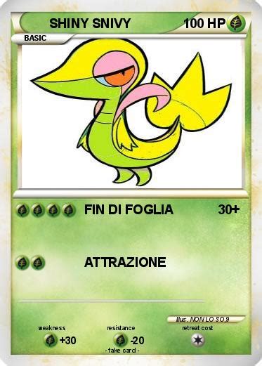 Pokémon SHINY SNIVY 6 6 - FIN DI FOGLIA - My Pokemon Card