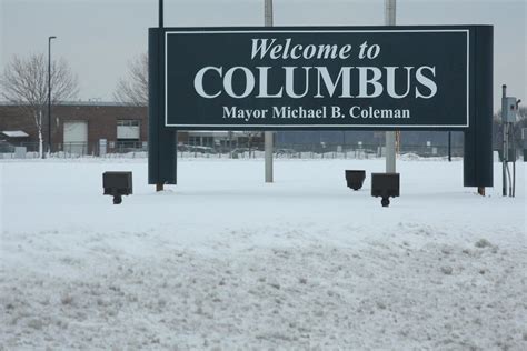 Welcome To Columbus | Welcome to snowy, cold Columbus, Ohio.… | Flickr