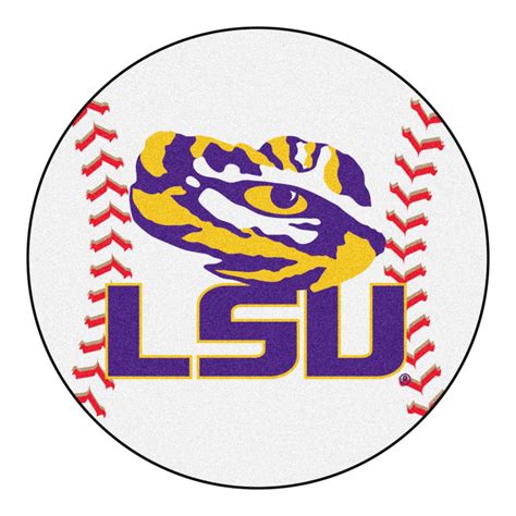 27" White and Purple NCAA Louisiana State University Tigers Baseball ...