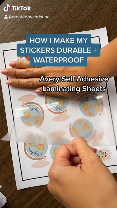 HOW TO WATERPROOF YOUR STICKERS [Video] | Diy cricut, Sticker design, How to make stickers