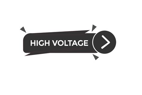 high voltage vectors.sign label bubble speech high voltage 22538183 Vector Art at Vecteezy