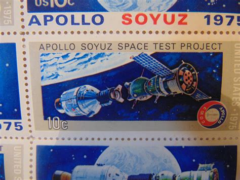 US Apollo and Russian Soyuz stamps 1975 | Etsy