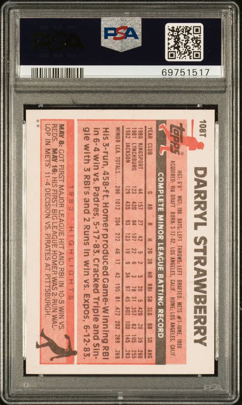 Baseball - Darryl Strawberry Rookie Set: briancobb75 Set Image Gallery