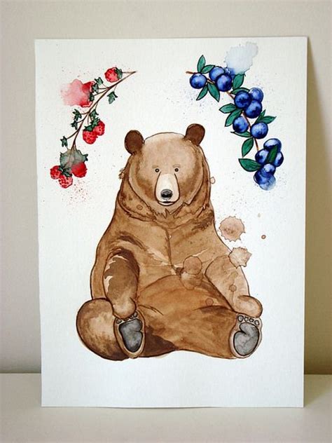 Bear II | Bear art, Bear watercolor, Bear illustration