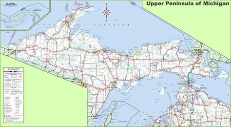 Map of Upper Peninsula of Michigan - Ontheworldmap.com