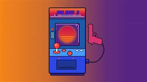 1366x768 Arcade Games Retro Wave Laptop HD ,HD 4k Wallpapers,Images,Backgrounds,Photos and Pictures