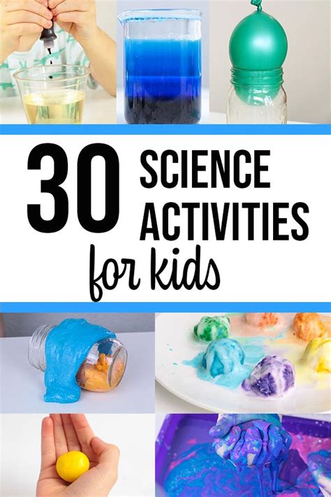 30 Day Science Activity Planner for Kids