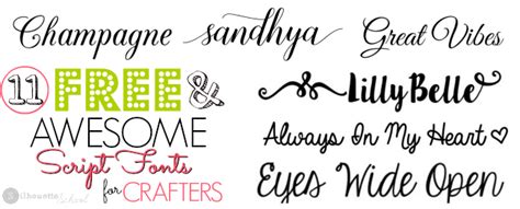 11 Free Script Fonts on My Favorite's List! | Free script fonts ...