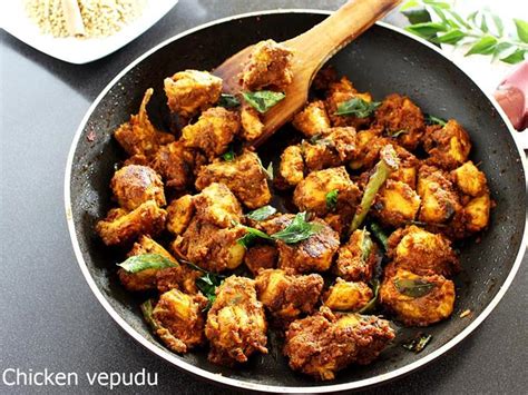 Chicken Fry Recipe (Andhra Kodi Vepudu) - Swasthi's Recipes