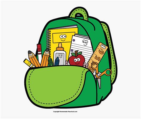 Back To School Clipart Clip Art School Clip Art Teacher - Pack Backpack Clipart, HD Png Download ...