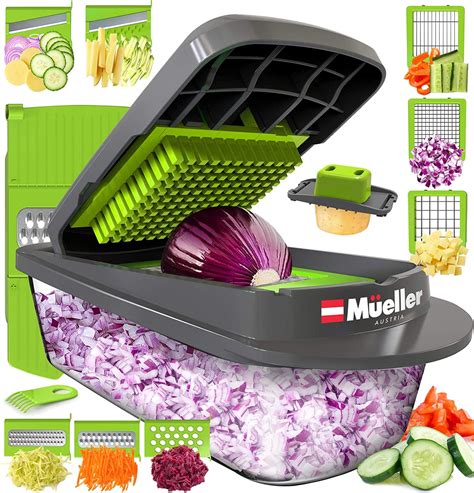 Buy Mueller Austria Pro-Series Onion Mincer Chopper, Slicer, Vegetable Chopper, Cutter, Dicer ...