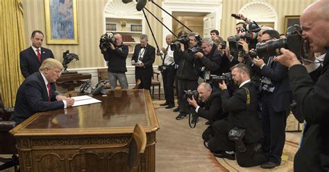 Donald Trump Redecorates Oval Office With Gold Curtains