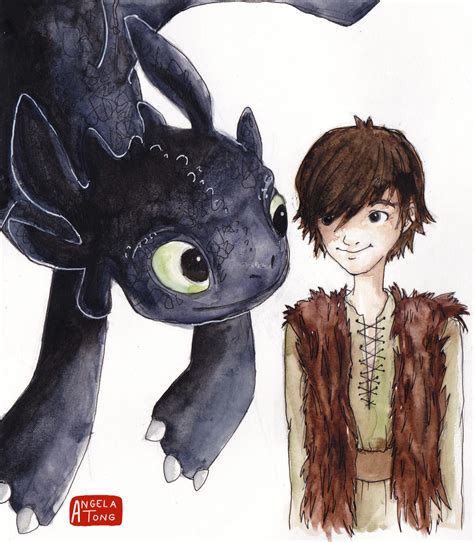 Hiccup and Toothless by Dreamsoffools on DeviantArt