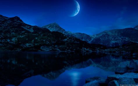 Moonlight Landscape Wallpapers - Top Free Moonlight Landscape ...