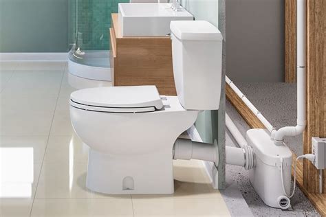 How Do Saniflo Up Flush Toilets Work? | QualityBath.com Discover | Upflush toilet, Half bathroom ...