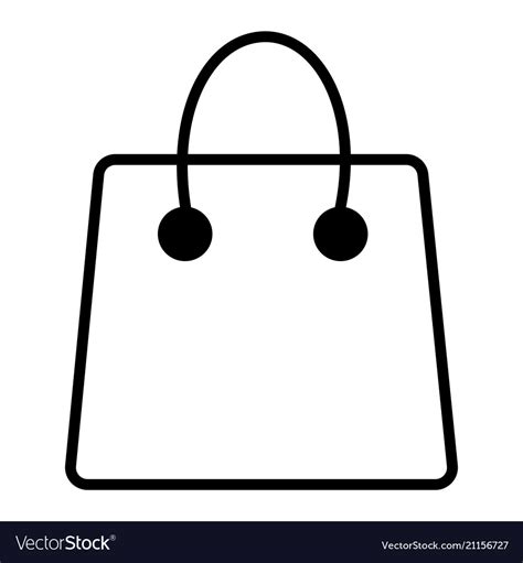 Shopping bag - icon Royalty Free Vector Image - VectorStock