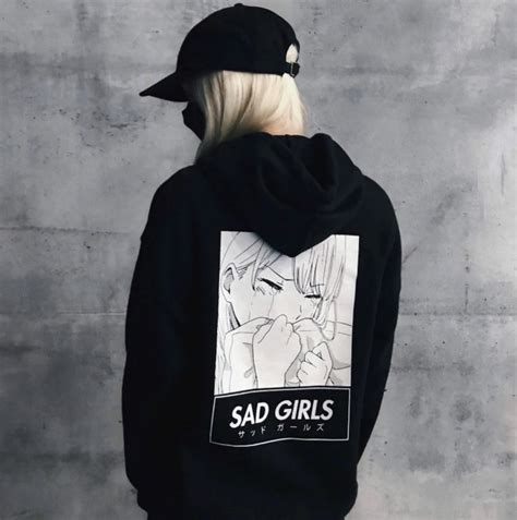 OTAKU SAD GIRL ANIME HOODIE · STORE CAT CAT · Online Store Powered by ...