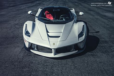 36 awesome white ferrari laferrari front angle - SSsupersports