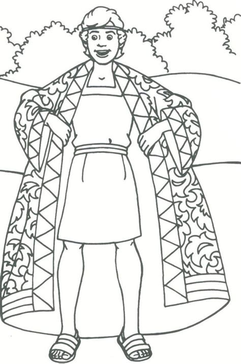 coloring pages joseph and the coat of many colors - Google Search | Sunday school coloring pages ...