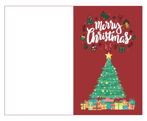 Merry Christmas Cards - 10 Free PDF Printables | Printablee