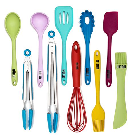 HULLR 10-Piece Silicone Kitchen Utensils Cooking Tool Set – Party Supply Factory