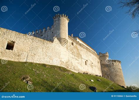 Cuellar castle stock photo. Image of monument, stone, spain - 9115066