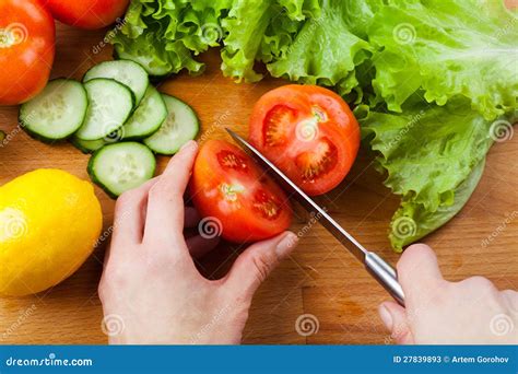 Cutting Vegetables Stock Photos - Image: 27839893