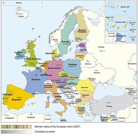 Map of EU Countries - Europe Photo (529685) - Fanpop