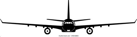 64 Airplane Rear Silhouette Vector Images, Stock Photos & Vectors ...