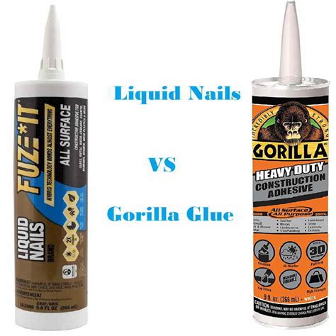 liquid nails fuze it max vs gorilla glue Archives - NailerPros