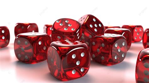 3d Illustration Of Red Dice Rolling Symbolizing Gambling Background ...