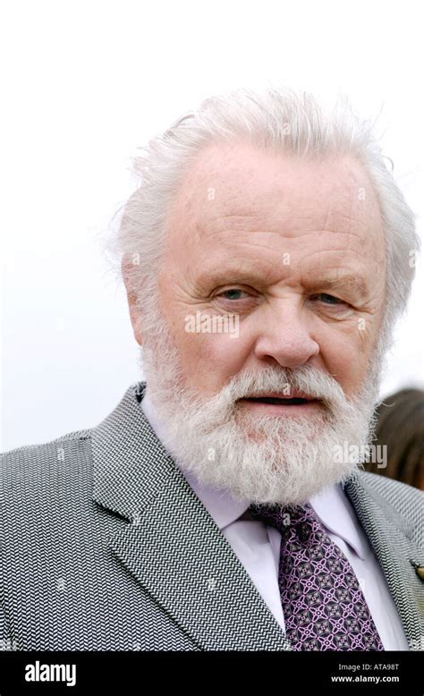 Welsh actor Sir Anthony Hopkins pictured while unveiling a statue of ...