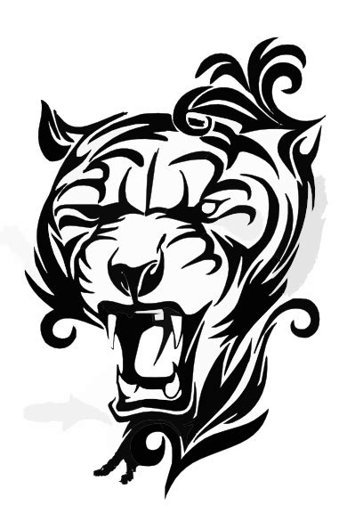 Tiger Face Silhouette at GetDrawings | Free download