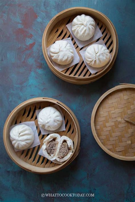 Chinese Steamed Pork Buns (Bak Pao) - What To Cook Today