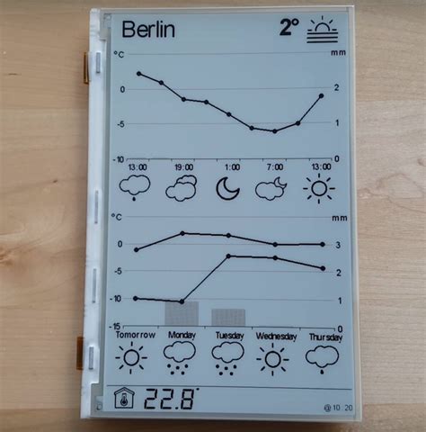 ESP8266 weather station with e-paper display | Embedded Lab