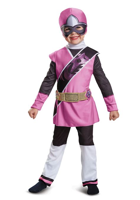 Power Rangers Ninja Steel Pink Ranger Muscle Costume for Toddlers