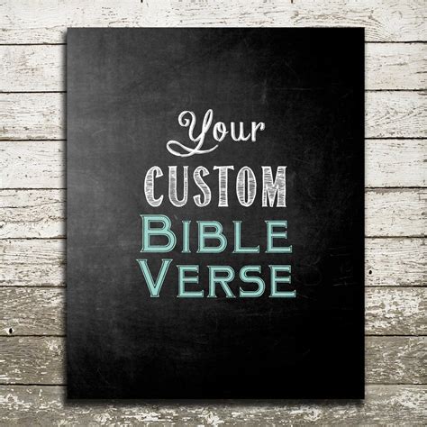 Custom Bible Verse Wall Art Print Scripture Art for the Wall