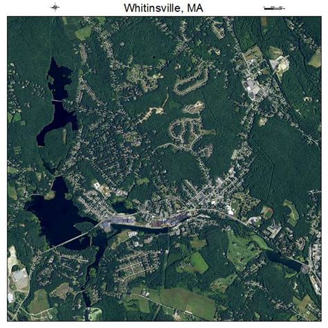 Aerial Photography Map of Whitinsville, MA Massachusetts