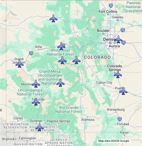 Colorado Airports Map - Google My Maps