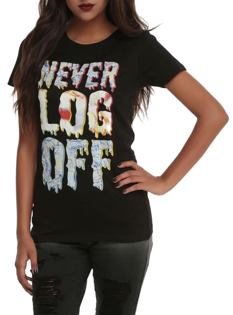 Never Log Off Girls T-Shirt | Hot Topic | Girls tshirts, Cool shirts ...