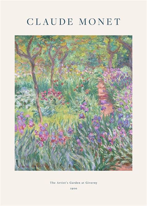 Claude Monet Garden At Giverny Painting | Fasci Garden