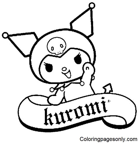 Sanrio Coloring Pages Kuromi - Free Printable Templates