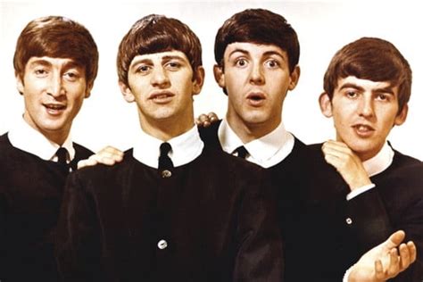 The Beatles John Paul Ringo George early pose with classic haircut 24x36 Poster - Walmart.com