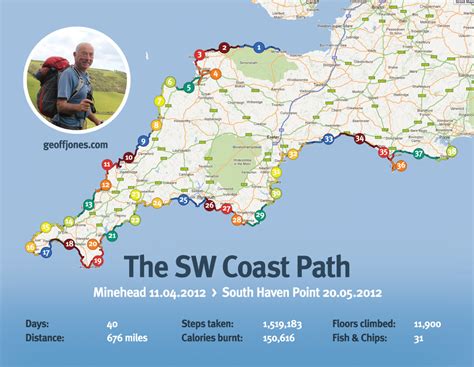 South West Coastal Path Map | Gadgets 2018